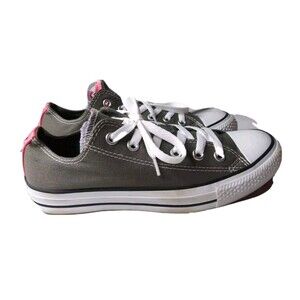 Converse Chuck Taylor Double Tongue Sneakers Women's 8 Gray/Pink